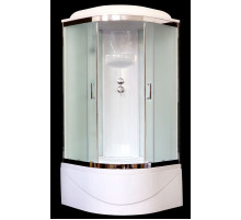 Душевая кабина Royal Bath ВК 90x90 RB90BK6-WC-CH стекло матовое задняя стенка Белая