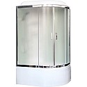 Душевая кабина Royal Bath ВК 120x80 RB8120BK6-WC-CH-L стекло матовое задние стенки Белые