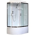 Душевая кабина Royal Bath ВК 120x80 RB8120BK1-T-CH-R стекло прозрачное задние стенки Белые