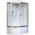 Душевая кабина Royal Bath ВК 120x80 RB8120BK1-M-CH-R стекло матовое задние стенки Белые