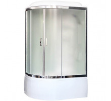 Душевая кабина Royal Bath ВК 120x80 RB8120BK6-WC-CH-R стекло матовое задние стенки Белые