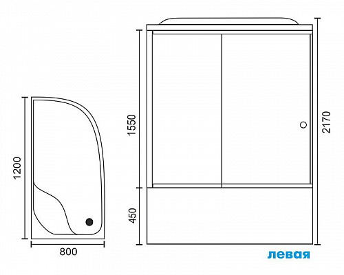 Santeh-Crystal.ru: Душевая кабина Royal Bath BK 120х80 RB8120BK2-M-L с гидромассажем Приобрести Душевая кабина Royal Bath BK 120х80 RB8120BK2-M-L с гидромассажем в магазине сантехники Santeh-Crystal.ru