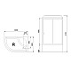Заказать Душевая кабина Royal Bath BK 120x80 RB8120BK2-M-CH-R-EL с гидромассажем в магазине сантехники Santeh-Crystal.ru