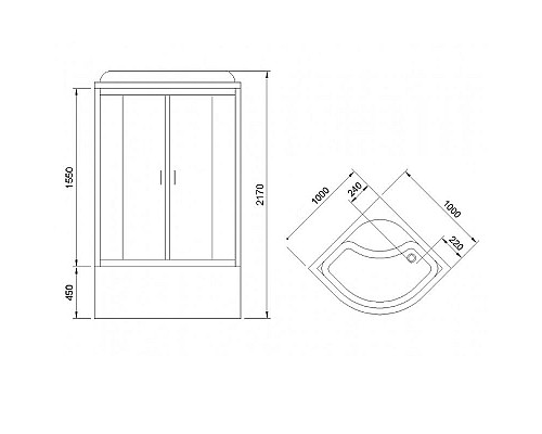 Santeh-Crystal.ru: Душевая кабина Royal Bath BK 100x100 RB100BK3-WT с гидромассажем Заказать Душевая кабина Royal Bath BK 100x100 RB100BK3-WT с гидромассажем в магазине сантехники Santeh-Crystal.ru