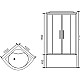 Заказать Душевая кабина Royal Bath BK 100x100 RB100BK6-BT без гидромассажа в магазине сантехники Santeh-Crystal.ru