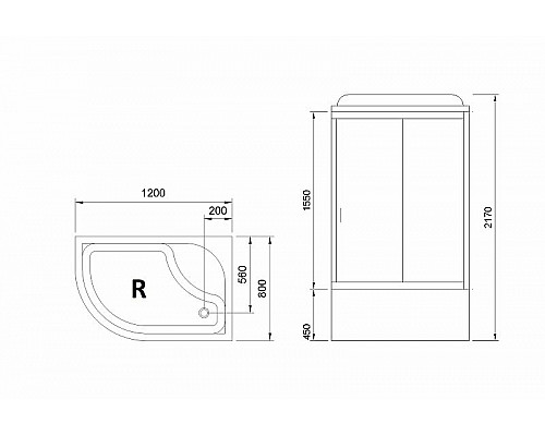 Santeh-Crystal.ru: Душевая кабина Royal Bath BK 120x80 RB8120BK5-WC-CH-R без гидромассажа Заказать Душевая кабина Royal Bath BK 120x80 RB8120BK5-WC-CH-R без гидромассажа в магазине сантехники Santeh-Crystal.ru