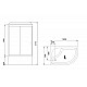 Заказать Душевая кабина Royal Bath BK 120x80 RB8120BK6-WC-L без гидромассажа в магазине сантехники Santeh-Crystal.ru