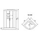 Заказать Душевая кабина Timo Eco 90x90 TE-0709 с гидромассажем в магазине сантехники Santeh-Crystal.ru