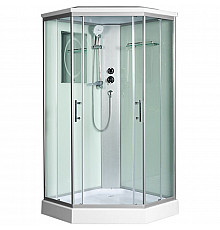 Душевая кабина WeltWasser WW500 Nesse 1002 100x100 10000003281 профиль Хром стекло прозрачное