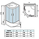 Купить Душевая кабина WeltWasser WW500 Emmer 11055-2 110x110 10000004652 профиль Хром стекло прозрачное в магазине сантехники Santeh-Crystal.ru