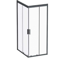 Душевой уголок AM.PM Gem 100х80 W90G-404-100280-BT профиль Черный матовый стекло прозрачное