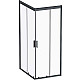 Заказать Душевой уголок AM.PM Gem 100х80 W90G-404-100280-BT профиль Черный матовый стекло прозрачное в магазине сантехники Santeh-Crystal.ru