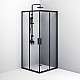 Заказать Душевой уголок AM.PM Gem S 90х90 W93G-403-090BT профиль Черный матовый стекло прозрачное в магазине сантехники Santeh-Crystal.ru