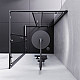 Заказать Душевой уголок AM.PM Gem S 90х90 W93G-403-090BT профиль Черный матовый стекло прозрачное в магазине сантехники Santeh-Crystal.ru
