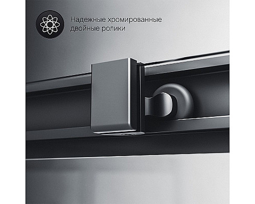 Заказать Душевой уголок AM.PM Gem S 90х90 W93G-403-090BT профиль Черный матовый стекло прозрачное в магазине сантехники Santeh-Crystal.ru