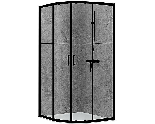 Santeh-Crystal.ru: Душевой уголок Abber 90х90 AG01090B профиль Черный стекло прозрачное Заказать Душевой уголок Abber 90х90 AG01090B профиль Черный стекло прозрачное в магазине сантехники Santeh-Crystal.ru