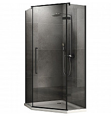 Душевой уголок Abber Ewiges Wasser 80х80 AG05080B профиль Черный стекло прозрачное