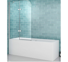 Шторка на ванну Abber Ewiges Wasser 120х140 AG51120 профиль Хром стекло прозрачное