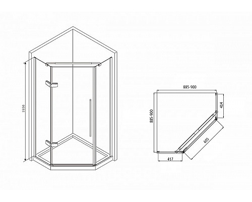 Santeh-Crystal.ru: Душевой уголок Abber Ewiges Wasser 90х90 AG05090 профиль Хром стекло прозрачное Заказать Душевой уголок Abber Ewiges Wasser 90х90 AG05090 профиль Хром стекло прозрачное в магазине сантехники Santeh-Crystal.ru