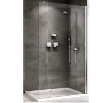 Душевая перегородка Abber Immer Offen 90 AG61090 профиль Хром стекло прозрачное