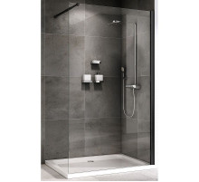Душевая перегородка Abber Immer Offen 90 AG61090B профиль Черный стекло прозрачное