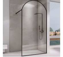 Душевая перегородка Abber Immer Offen 120 AG64120BN8 профиль Черный стекло прозрачное
