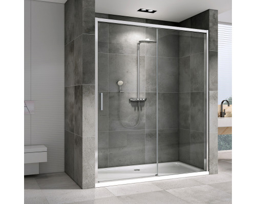 Душевая дверь Abber Komfort 170 AG93170 профиль Хром стекло прозрачное