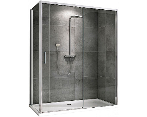 Заказать Душевой уголок Abber Komfort 150x90 AG93150-S92 профиль Хром стекло прозрачное в магазине сантехники Santeh-Crystal.ru