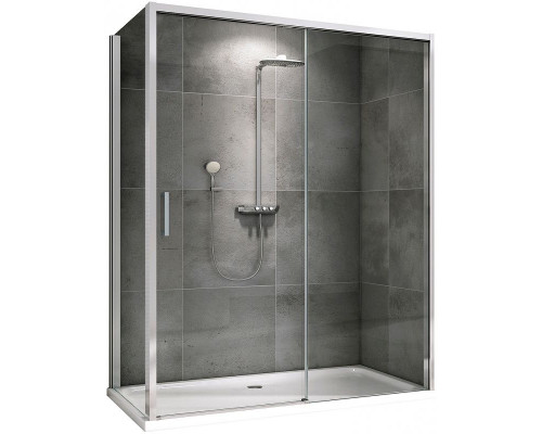 Купить Душевой уголок Abber Komfort 170x90 AG93170-S92 профиль Хром стекло прозрачное в магазине сантехники Santeh-Crystal.ru