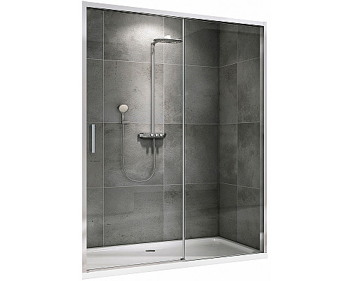 Душевая дверь Abber Komfort 160 AG93160 профиль Хром стекло прозрачное