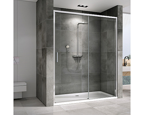 Душевая дверь Abber Komfort 160 AG93160 профиль Хром стекло прозрачное