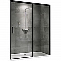 Душевая дверь Abber Komfort 120 AG93120B профиль Черный стекло прозрачное