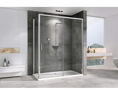 Душевой уголок Abber Komfort 130x90 AG93130-S92 профиль Хром стекло прозрачное