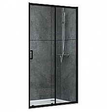 Душевая дверь Abber AG30170B 170x190 профиль Черный стекло прозрачное