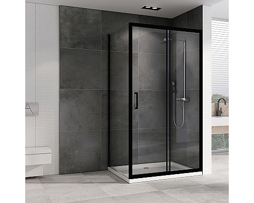 Santeh-Crystal.ru: Душевой уголок Abber Schwarzer Diamant 130х80 AG30130B-S80B профиль Черный стекло прозрачное Приобрести Душевой уголок Abber Schwarzer Diamant 130х80 AG30130B-S80B профиль Черный стекло прозрачное в магазине сантехники Santeh-Crystal.ru