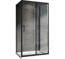 Душевой уголок Abber Schwarzer Diamant 160х90 AG30160B-S90B-S90B профиль Черный стекло прозрачное