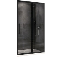 Душевая дверь Abber Schwarzer Diamant 120 AG30120BH профиль Черный стекло прозрачное