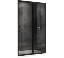 Душевая дверь Abber Schwarzer Diamant 160 AG30160B профиль Черный стекло прозрачное