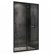 Душевая дверь Abber Schwarzer Diamant 100 AG30100BH профиль Черный стекло прозрачное