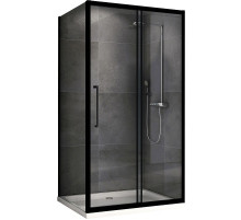 Душевой уголок Abber Schwarzer Diamant 100х100 AG30100BH-S100B профиль Черный стекло прозрачное