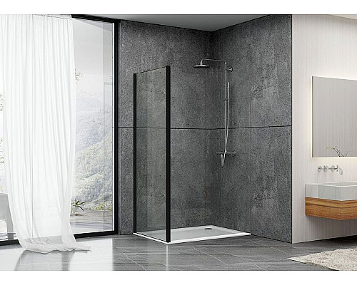 Santeh-Crystal.ru: Душевая стенка Abber Schwarzer Diamant 70x195 S70B профиль Черный стекло прозрачное Купить Душевая стенка Abber Schwarzer Diamant 70x195 S70B профиль Черный стекло прозрачное в магазине сантехники Santeh-Crystal.ru