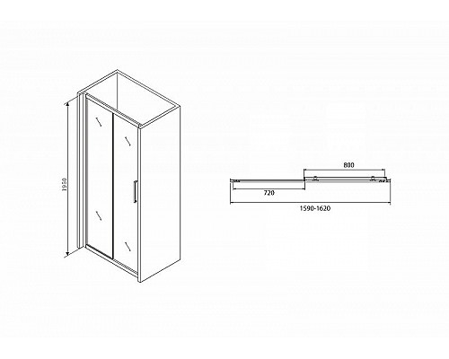 Santeh-Crystal.ru: Душевая дверь Abber Schwarzer Diamant 160 AG30160BH профиль Черный стекло прозрачное Приобрести Душевая дверь Abber Schwarzer Diamant 160 AG30160BH профиль Черный стекло прозрачное в магазине сантехники Santeh-Crystal.ru