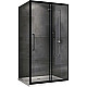 Заказать Душевой уголок Abber Schwarzer Diamant 130х70 AG30130BH-S70B профиль Черный стекло прозрачное в магазине сантехники Santeh-Crystal.ru