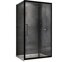 Душевой уголок Abber Schwarzer Diamant 160х90 AG30160BH-S90B профиль Черный стекло прозрачное