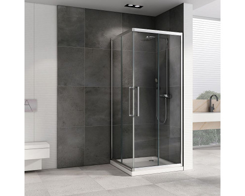 Заказать Душевой уголок Abber Schwarzer Diamant 90x90 AG02090H профиль Хром стекло прозрачное в магазине сантехники Santeh-Crystal.ru