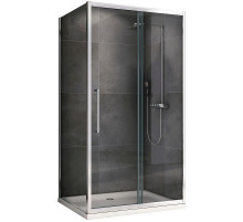 Душевой уголок Abber Schwarzer Diamant 160x100 AG30160H-S100 профиль Хром стекло прозрачное