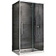 Купить Душевой уголок Abber Schwarzer Diamant 130x100 AG30130H-S100 профиль Хром стекло прозрачное в магазине сантехники Santeh-Crystal.ru