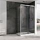 Купить Душевой уголок Abber Schwarzer Diamant 130x100 AG30130H-S100 профиль Хром стекло прозрачное в магазине сантехники Santeh-Crystal.ru