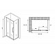 Купить Душевой уголок Abber Schwarzer Diamant 130x100 AG30130H-S100 профиль Хром стекло прозрачное в магазине сантехники Santeh-Crystal.ru