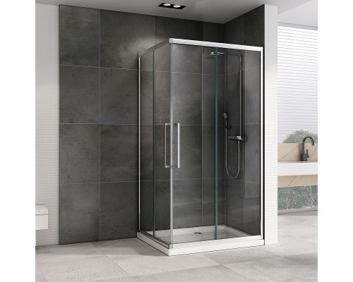 Заказать Душевой уголок Abber Schwarzer Diamant 120x90 AG02129H профиль Хром стекло прозрачное в магазине сантехники Santeh-Crystal.ru